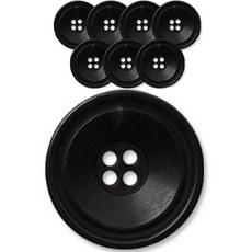 동대문단추왕 무광 단추 21mm, 블랙포맨, 8개