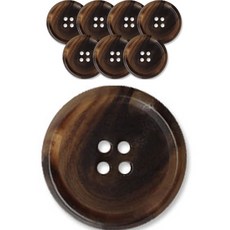 동대문단추왕 고급 무광 코트 가디건 단추 15mm, 멜버른BR, 8개