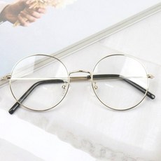 MELACME 圓框抗紫外線藍光鏡片 + 鏡框組