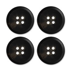 동대문단추왕 고급 무광 코트 가디건 단추 25mm, 블랙마크롱, 4개