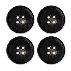 동대문단추왕 고급 무광 코트 가디건 단추 보이스 25mm, 블랙보이스, 4개