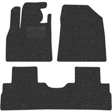 gaon 자동차 코일매트 확장형 카매트 1열+2열, 제네시스 GV70 전기차 (22년3월~), 블랙