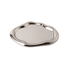 Appledore 奢華珠寶托盤 銀色 圓形