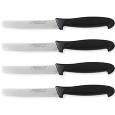 바로본 톱니과도 4p, 블랙, 4개