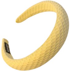 윰스 와플 머리띠, 옐로우, 1개