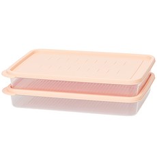 EASY&FREE EASY KEEP 冷凍庫整理盒 桃色 2500ml, 1入, 2個