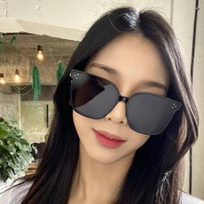 Melachme 防紫外線喇叭框黑色方形超大碼男士女士情侶太陽鏡 FB190