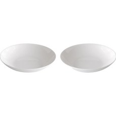 Roco Living 簡約骨瓷圓形前菜盤/小菜盤 大, 2個, 白色