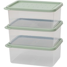 EASY&FREE Easy Keep Freeze Pack 冷凍庫整理盒 橄欖綠 1900ml, 1個, 3個