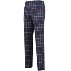 MASTER BEAR Luxe Golf 男士隱藏式腰帶方格紋高爾夫長褲 MS3M502