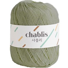 yarna 샤블리 면사 뜨개실, 112 윈터그린, 1개