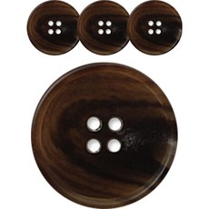 ButtonKing 高級霧面大衣開襟衫大尺寸鈕扣 35mm, 4入, Step/LBR, LBR階梯