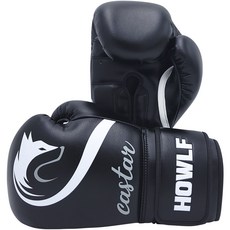 HOWLF Castar 對打拳擊手套, 黑色 + 白色, 1個