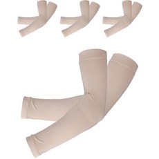 手腕護臂套 雙臂 4件組, 膚色