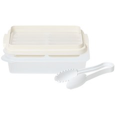 EASY&FREE 製冰盒 4件組, 白色（棒/托盤/鉗），透明（收納盒）