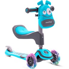 smarTrike 史崔克 T1 滑板車 + 角色背包, 藍色, 1個