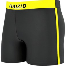 Black101 男性科斯尼爾五分泳褲 B235MF02043, 黃色