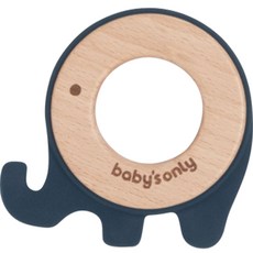Babyonly 嬰兒矽膠木象牙, 藍色, 單品, 1個
