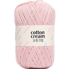 yarna 코튼 크림 뜨개실 70g, 807 베이비핑크, 1개