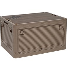 Camping Vibes 折疊收納箱 84L 木質上蓋型, 沙色, 1層