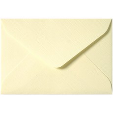 粉彩迷你卡片信封, 奶油色, 100個