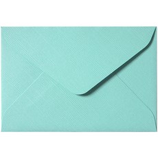 粉彩迷你卡片信封, 藍色, 100個