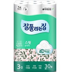 all'swell 三層甜美觸感衛生紙, 1個, 25m, 30入