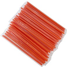 Tina野餐橘色直吸管, 500個, 1入