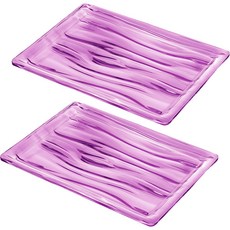 guzzini Aqua 長方形托盤 2入, 紫色