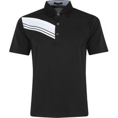 McKENLY Peraus 男士涼爽觸感人造絲高爾夫短袖襯衫 CTM3MY2062