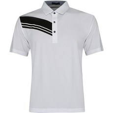 Peraus 男款涼感人造絲高爾夫短袖襯衫 CTM3MY2062