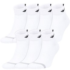 PRO-SPECS 腳跟點綴Logo短襪 7雙入 PRDHLSXL, 白色