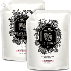 1802 LE CHATELARD 淡香精衣物柔軟劑 黑玫瑰 補充包, 1.5L, 2個