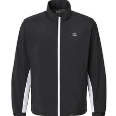 CUTTER&BUCK 男款高爾夫配色防水雨衣外套, 黑色