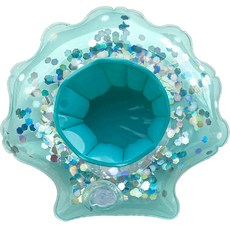 DRC 亮片貝殼透明閃亮迷你杯座 20cm, 6cm, 薄荷綠