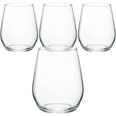 보르미올리 일렉트라 스템리스 와인 글라스, 4개, 380ml