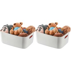 Glusun 食品儲藏室儲物籃 XL, 2個, 白色