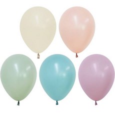 Sempertex 粉彩暮光混合氣球 30cm 50入, 隨機出貨, 1個