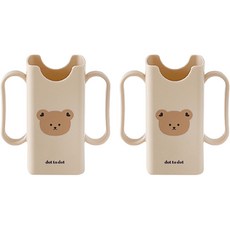 dot to dot 韓國製造 Agard 幼兒用牛奶握把迷你包支架 125ml, 象牙白, 2個