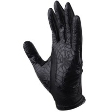 GOuft 男性蜘蛛網反向全動力防滑高爾夫手套 左手用, 黑色, 1個