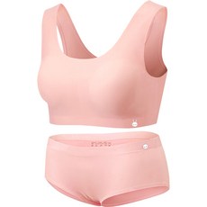 LITTLE RABBIT Golden Rabbit青少年動物無縫U型胸罩+三角內褲套裝 兔子