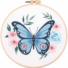 全能活力蝴蝶DIY十字繡套裝, C, 1組