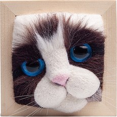 全方位貓頭相框毛氈材料包, A, 1個