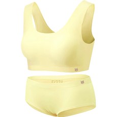 LITTLE RABBIT Golden Rabbit青少年動物無縫U型胸罩+三角內褲組 小熊