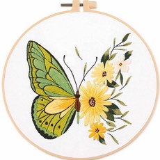 全能活力蝴蝶DIY十字繡套裝, D, 1組