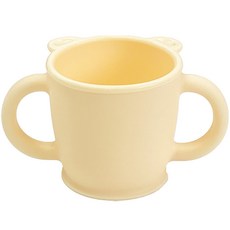 오가닉팩토리 유아용 실리콘 곰돌이 양손컵, 버터크림, 1개, 170ml