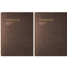 2Youngdesign 經典素描本 深色, A4, 2個