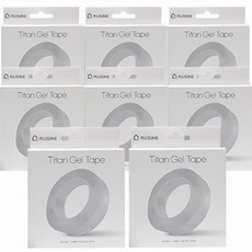 泰坦凝膠 大容量雙面膠帶 30mm x 1m, 8個, 透明