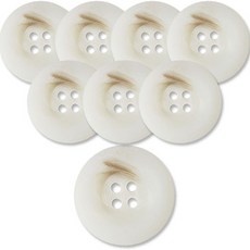 동대문단추왕 고급 무광 코트 가디건 단추 25mm, 화이트WT브레인, 8개