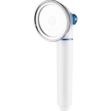 HOMEDAUM 三段式按鈕型時尚蓮蓬頭, 白色, 1個